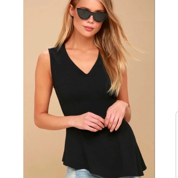 Lulus Tops - 2 for $20 Lulus Black Asymmetrical Top
